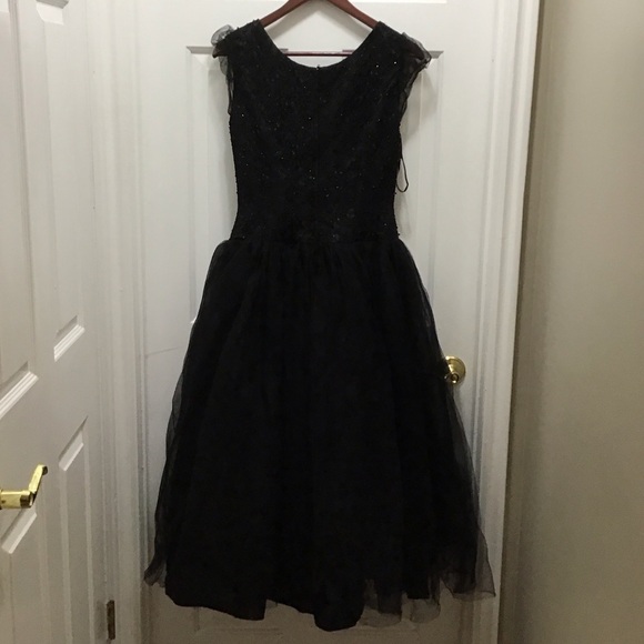 Kathleen Kirkwood Black Tulle Prom Dress - Picture 4 of 4